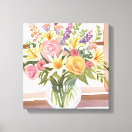 Lienzo Ramo de flores de primavera | Acuarela floral boni