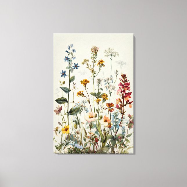 Lienzo Ramo de flores silvestres Blue Spike (Anverso)