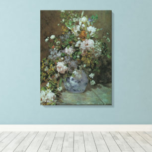 Lienzo Ramo de primavera de Pierre Renoir, Flores Vintage