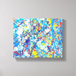 Lienzo Ramoth Colorido Salpicado Abstracto
