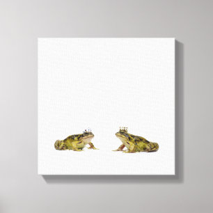 Lienzo Rana del rey y de la reina que mira uno a
