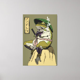 Lienzo Rana samurai: Guardián del Lotus