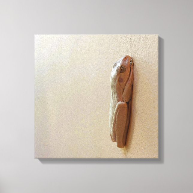 Lienzo Rana suave de leche en tela estirada (Anverso)