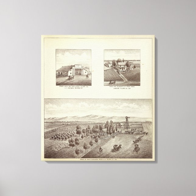 Lienzo rancho Hunsaker, Woodville (Anverso)