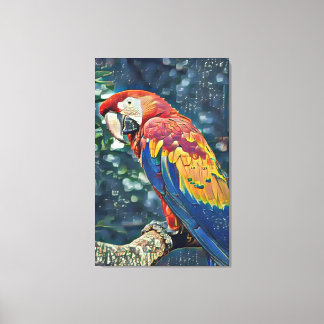 Lienzo Rancho Toucan Rescue - Pintura Macaw