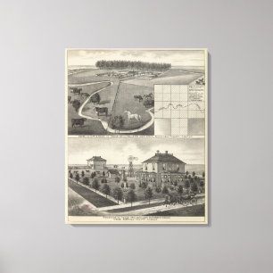 Lienzo Rancho y residencia, Kansas de Isaac Mulholland