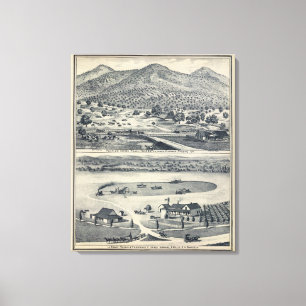 Lienzo Ranchos caseros en Fresno, California