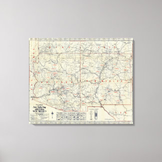 Lienzo Rand McNally Official 1925 Auto Trails