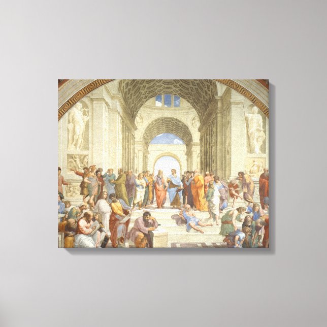 Lienzo Raphael - Escuela de Atenas (Anverso)