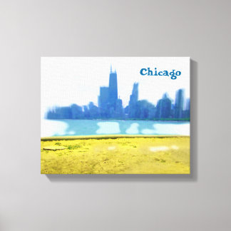 Lienzo Rascacielos de Chicago pintados con aerógrafo