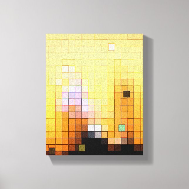 Lienzo Rascacielos Sunset (Anverso)