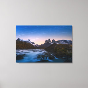 Lienzo Rastros de la estrella sobre Torres Del Paine