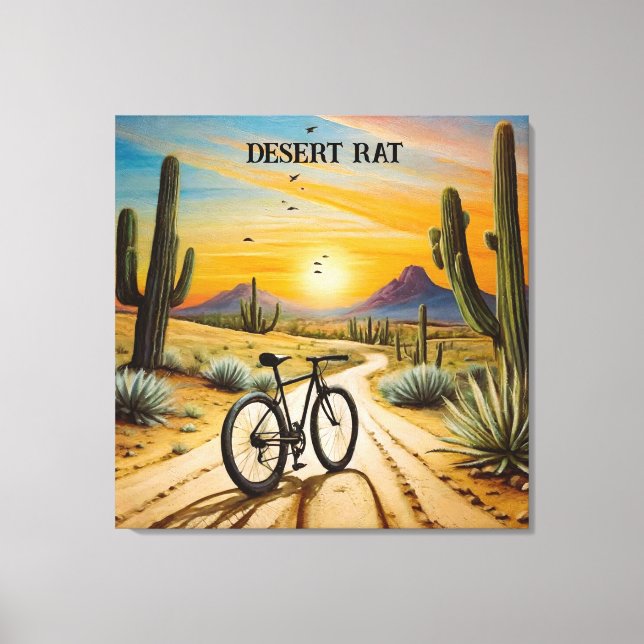 Lienzo Rata del desierto, personalizable (Anverso)