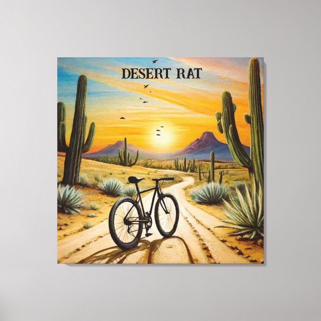 Lienzo Rata del desierto, personalizable (Anverso)
