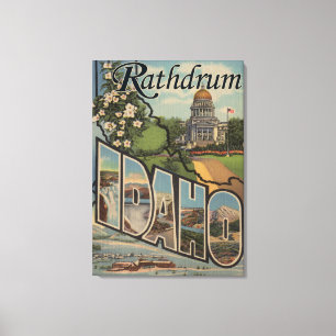 Lienzo Rathdrum, Idaho - escenas grandes de la letra