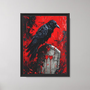 Lienzo Raven en la Gravestona Roja