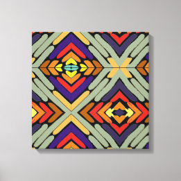 Lienzo Rayas abstractas multicolores