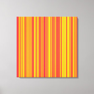 Lienzo Rayas amarillas rojas naranja