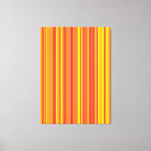 Lienzo Rayas amarillas rojas naranja