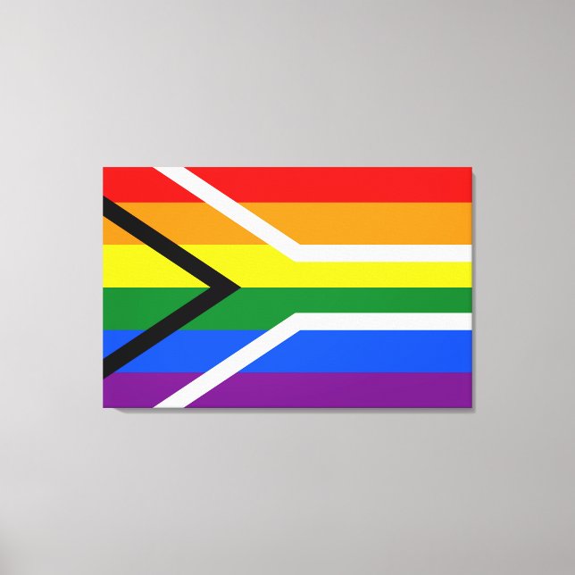 Lienzo Rayas arcoiris (Anverso)