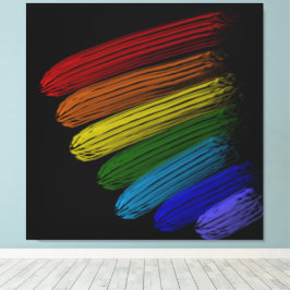 Lienzo Rayas arcoiris