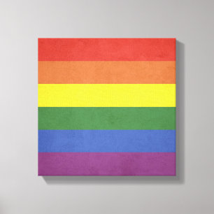 Lienzo Rayas arcoiris
