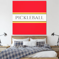 Rayas de Carreras PICKLEBALL, Naranja blanco rojo 