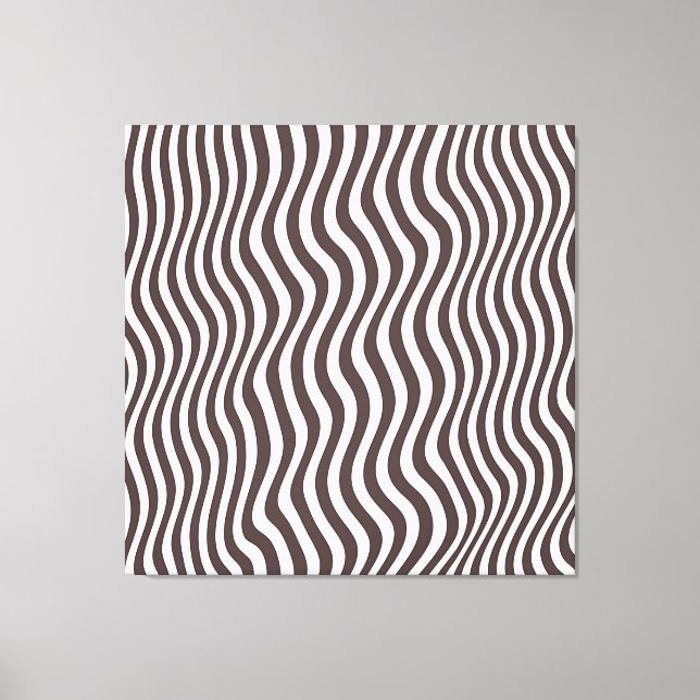 Lienzo Rayas Marrones Ópticas (Anverso)