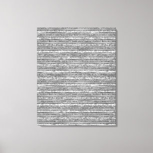 Lienzo Rayas purpurinoso de plata