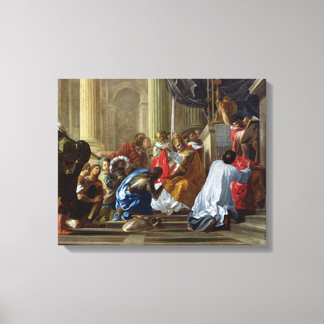 Lienzo Raymond IV de Saint-Gilles tomando la cruz (Anverso)