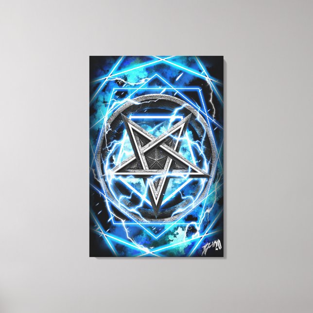 Lienzo Rayo Pentagram (Anverso)