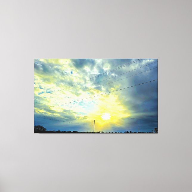 Lienzo Rayos de luz (Anverso)