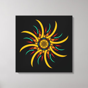 Lienzo rayos solares