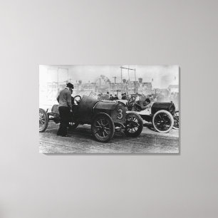 Lienzo Razas autos de la velocidad de los parques de
