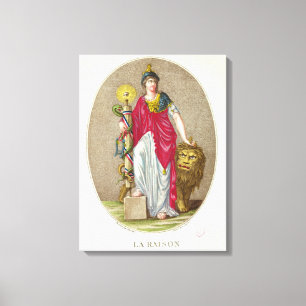 Lienzo Razón, grabada por Carre, 1793