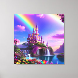 Lienzo Realistic Magical Landscape Canvas Print