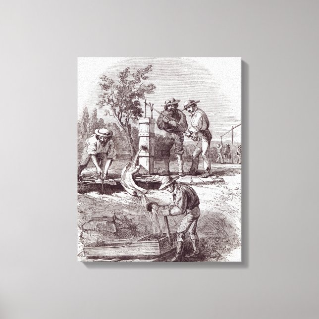 Lienzo Reclamación del lecho fluvial en la Turón (Anverso)