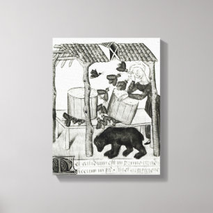 Lienzo Recogida de la miel