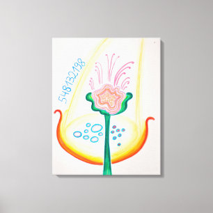 Lienzo Reconocer las flores de tu vida