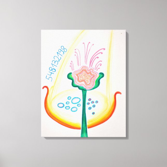 Lienzo Reconocer las flores de tu vida (Anverso)