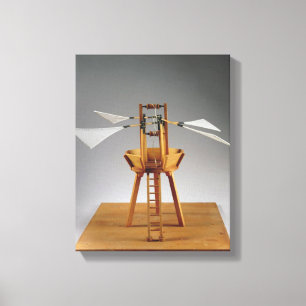 Lienzo Reconstrucción del modelo del diseño de da Vinci