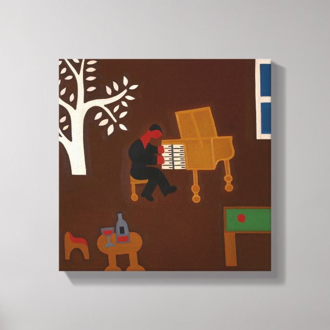 Lienzo Recordando esa tarde de la tarde del 2007 (Anverso)