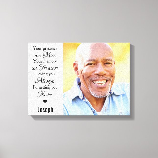 Lienzo Recuento de mármol moderno conmemorativo de la fot (Anverso)