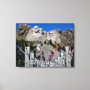 Lienzo Recuerdo de fotos del Personalizable Mount Rushmor