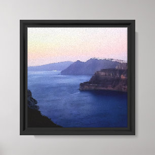 Lienzo Recuerdo de Santorini Grecia