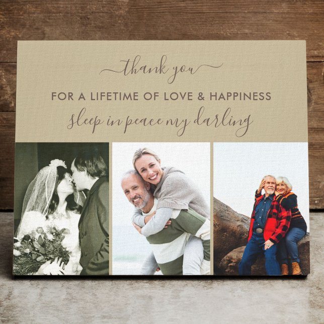 Lienzo Recuerdo del sueño neutral del Collage de fotos en (Subido por el creador)