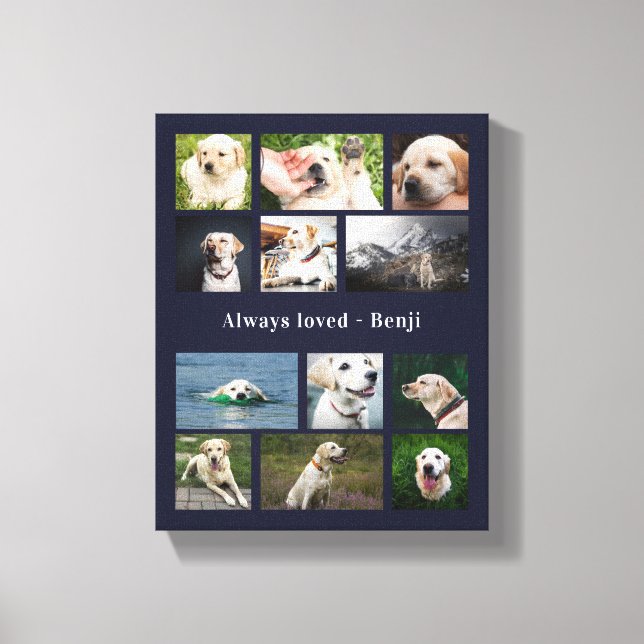 Lienzo Recuerdo para Amantes de Mascotas (Anverso)