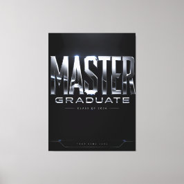 Lienzo Recuerdo personalizado de graduación de máster 202