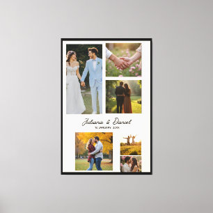 Lienzo Recuerdos de Boda Collage Personalizado