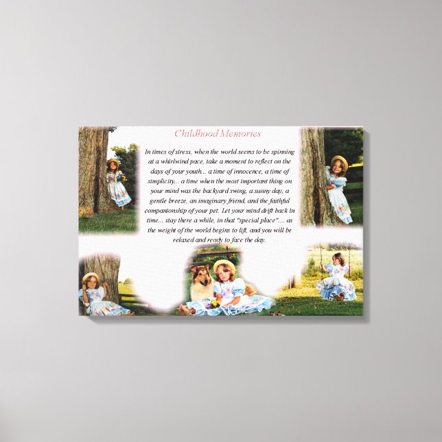 Lienzo Recuerdos de infancia Inspiradores (Anverso)